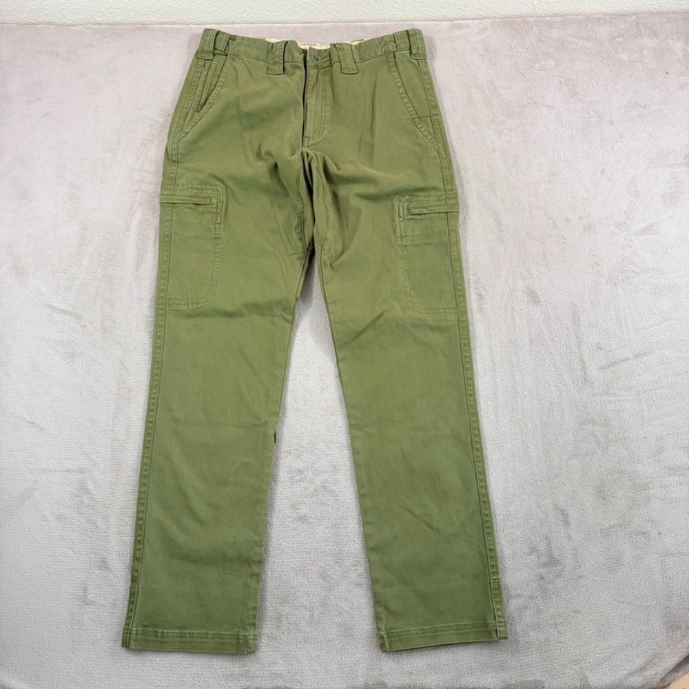 The Territory Ahead Cargo Pants in Green Canvas Utility Men 34x34 NWOT